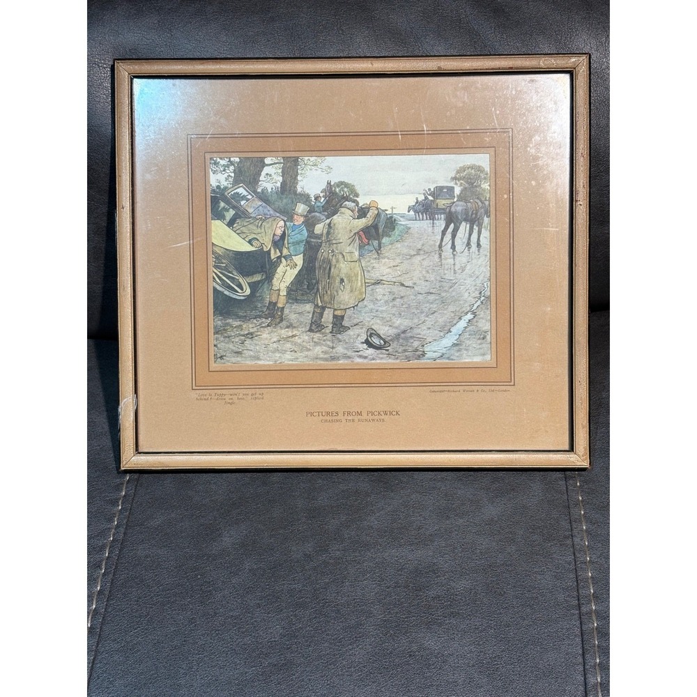 Antique Pictures‎ From Pickwick Chasing the Runaways Print Richard Wyman London